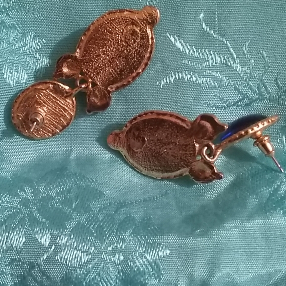 Blue & Green Earrings - Picture 3 of 4